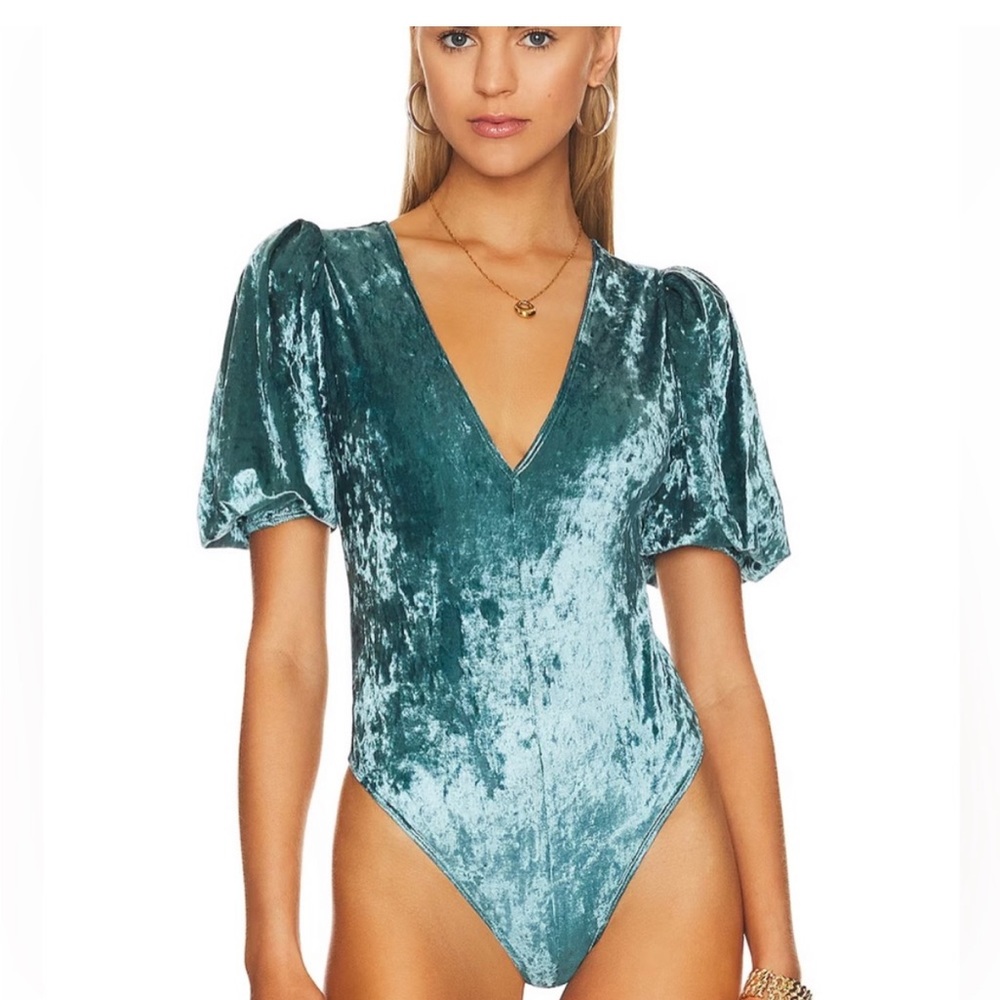 Free people turquoise bodysuit